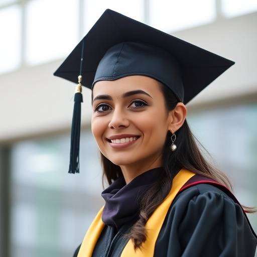 Graduation photography session with cap and gown