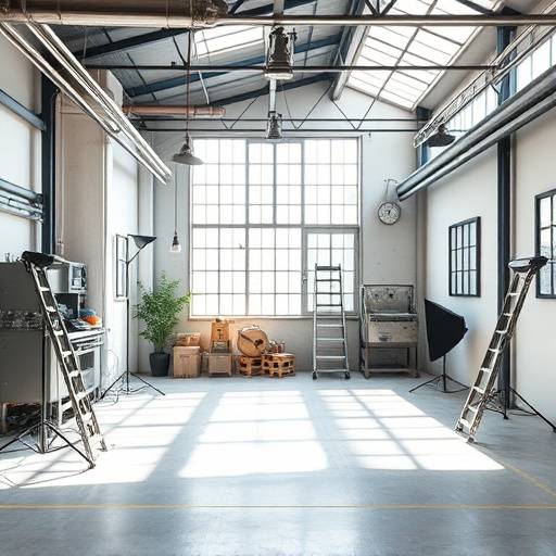 Interior view of the Downtown Industrial Studio