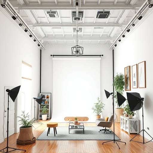 Various photo studio interiors